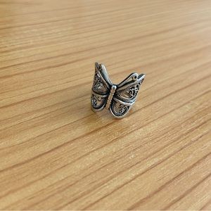Sterling silver Butterfly Filigree Ring